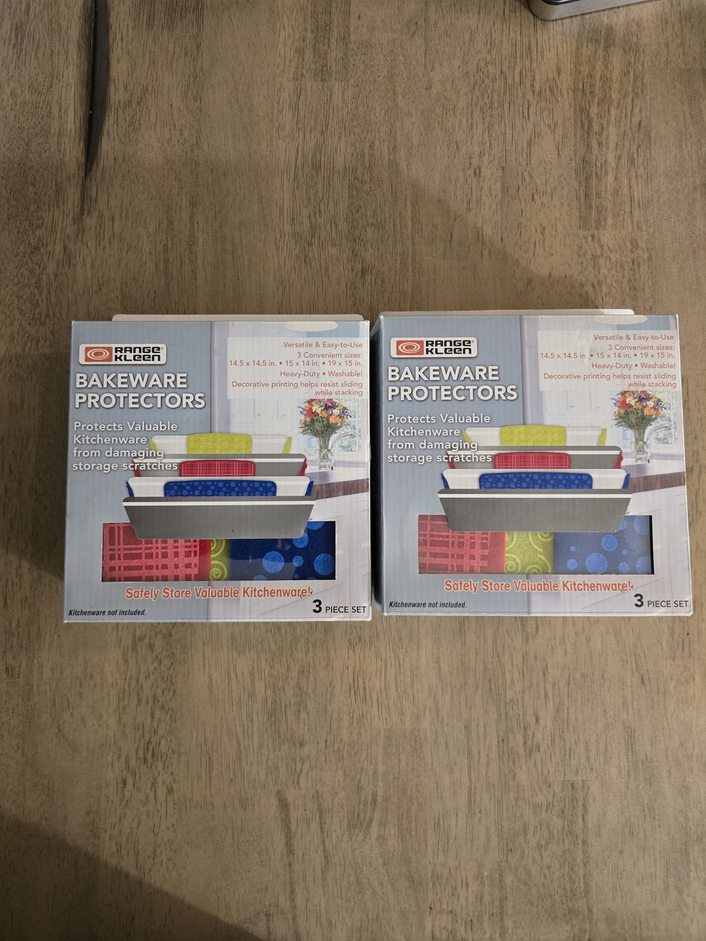 Bakeware Protectors By Range Kleen 3 Piece Set/ NEW -2 TOTAL SETS